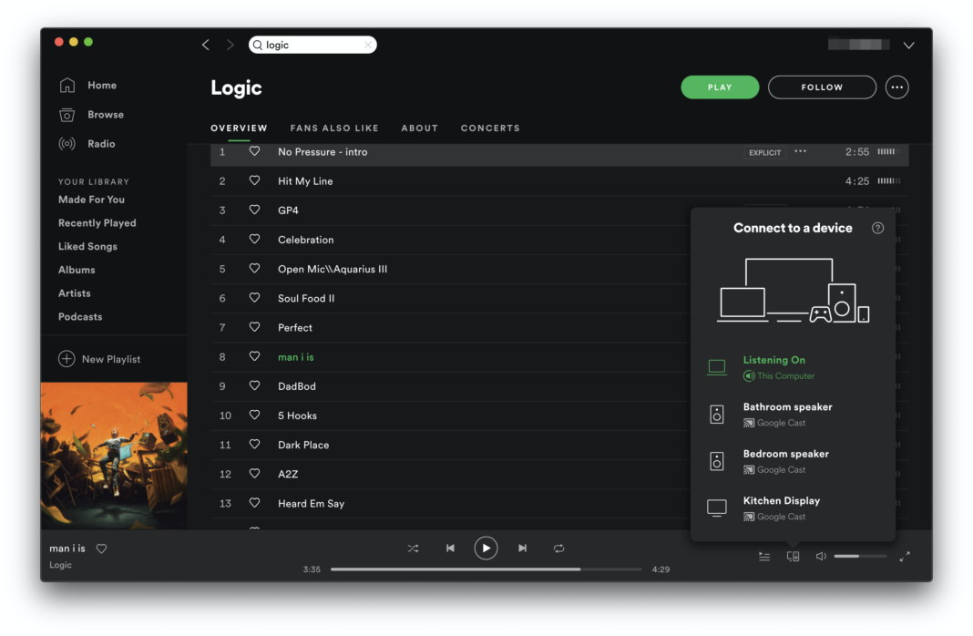 spotify check for updates mac